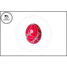  Kézzel festett Piros Tojás &#039;B&#039; fajáték