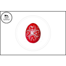  Kézzel festett Piros Tojás &#039;H&#039; fajáték