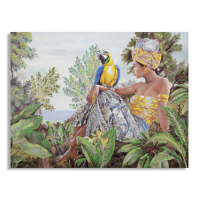  Kézzel készített falfestmény kenda orizzontal 120x3x90cm grafika, keretezett kép