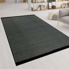  Kézzel szőtt lapos szövésű szőnyeg Skandi kinézettel fekete, modell 20716, 160x230cm lakástextília