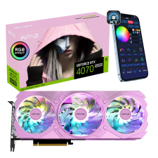 KFA2 GeForce RTX 4070 Super 12GB GDDR6X EX Gamer Pink 1-Click OC Videókártya (47SOM7MD7LKK) videókártya
