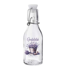  Kicsi csatos üveg, Gratulálok, levendula ajándéktárgy