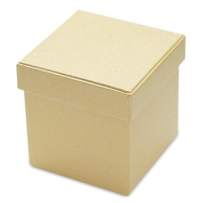 Kicsi kocka papír / karton doboz 9cm x 9cm x 9cm dekorálható tárgy