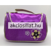 Kicsi kozmetikai táska lila virág
