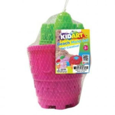 KIDART Kid art: tengerparti kinetikus homok szett 6 db formával - többféle kreatív és készségfejlesztő