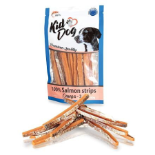 KIDDOG | 100% Salmon stripes | Kutyáknak | Jutalomfalat | Lazac, Omega 3 - 80 g jutalomfalat kutyáknak