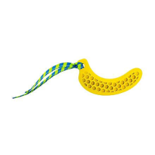  KidDog Játék Kutyakölyköknek, HipHop, Fogápoló, Banán, Gumi, 12 cm, Sárga, A403489 játék kutyáknak