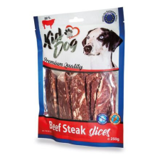 KIDDOG | Steak slices | Kutyáknak | Jutalomfalat | Marha - 250 g jutalomfalat kutyáknak