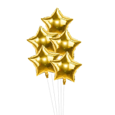 KidMania Csokor 10 fólia léggömbök Csillagok, Arany Baby Shower, Stars Magic,18 inch party kellék