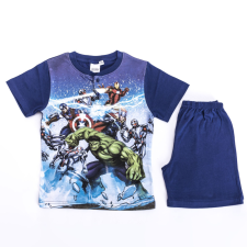 Kids Licencing Rövid ujjú pamut gyerek pizsama - Bosszúállók - Ultron - sötétkék - 128 gyerek hálóing, pizsama