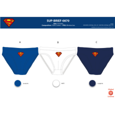 Kids Licencing Superman kisfiú alsó - 3 darabos pamut alsó - 122-128