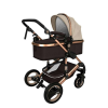  KIDUKU® összecsukható 3 az 1 -ben kombinált babakocsi hordozóval - többféle színben - Szürke-Ezüst