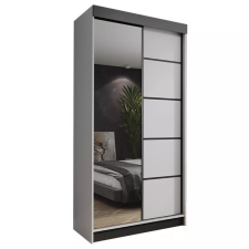 Kier Amo 100 Tolóajtós Szekrény 100cm, Fehér bútor