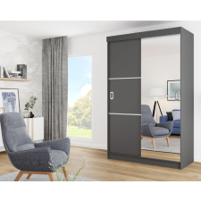 Kier Bill 2 138 Tolóajtós Szekrény 138cm, Grafit bútor