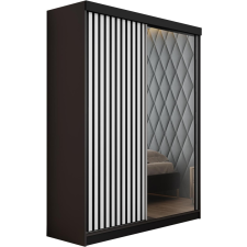 Kier Malani 138 Tolóajtós Szekrény 138cm, Grafit-Fehér bútor