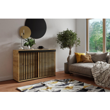 Kier Malani Duplo 120 Tolóajtós Komód 120cm, Arany Tölgy bútor