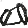  Kifutó. Trixie Premium H-hám (fekete) kutyák részére (XL–XXL) 85–130 cm/38 mm
