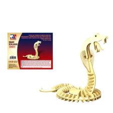 Kígyó 3d puzzle - fa, natúr puzzle, kirakós