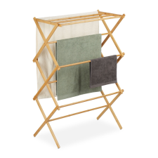  Kihúzható bambusz törölközőtartó fürdőszoba kiegészítő