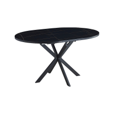  Kihúzható étkezőasztal GASTON 100(135)X100 cm, fekete márvány dekoráció bútor