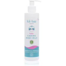 Kii-Baa Organic kii-baa® organic Baby Caring Body Milk testápoló tej pro- és prebiotikumokkal gyermekeknek születéstől kezdődően 250 ml testápoló