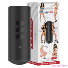 Kiiroo Titan Experience - akkus interaktív maszturbátor (fekete) maszturbátor
