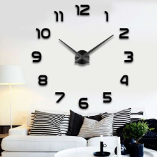 KIK OEM Fali óra nagy 80-120 cm fekete 12 számjegy falióra