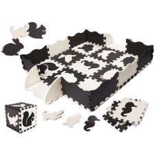 KIK OEM Hab puzzle szőnyeg / játszószőnyeg gyerekeknek 25 darab fekete-fehér játszószőnyeg