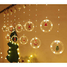 KIK OEM LED függönylámpák számokkal 3m 125LED meleg fehér karácsonyfa izzósor