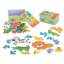 KIK OEM Puzzle egy ónban szafari állatok 25 rejtvények puzzle, kirakós