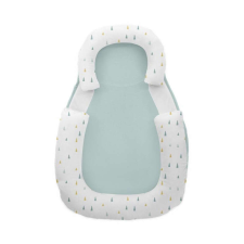 Kikkaboo babapozicionáló memóriahabos hypoallergén legurulás gátlós 60x40x8cm Menta háromszögek babaágynemű, babapléd