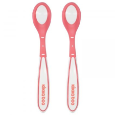  Kikkaboo Boo etetőkanál hőérzékelős szilikon 2db pink babaétkészlet