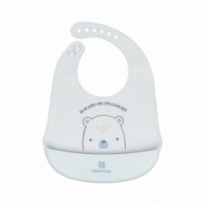  Kikkaboo előke szilikon Bear with Me kék előke