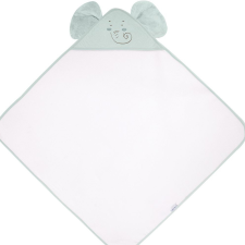  Kikkaboo fürdőlepedő kapucnis 90x90cm elefántos menta babatörülköző, kifogó