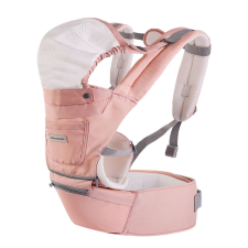 Kikkaboo kenguru csípõüléses 5 hónapos kortól Chloe pink babahordozó kendő, háti hordozó