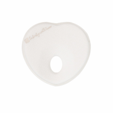  Kikkaboo párna - laposfejűség elleni memóriahabos ergonomikus Airknit szív fehér babaágynemű, babapléd