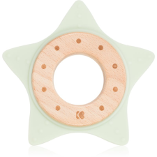 Kikkaboo Silicone and Wood Teether Star rágóka Mint 1 db rágóka