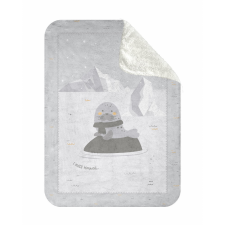 Kikkaboo takaró polar/sherpa kétoldalas 110x140cm fóka babaágynemű, babapléd