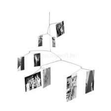 KIKKERLAND MH14 véletlenszerű elrendezéssel függesztett térbeli króm fényképtartó (KIKKERLAND_MH14) dekorációs kellék