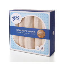 KIKKO Gyermek pelenkák biopamutból Régi idők 70x70 (5 db) – natural mosható pelenka