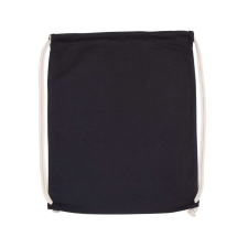 KIMOOD KI0139 organikus pamut tornazsák-hátizsák Kimood, Black-U tornazsák