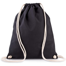 KIMOOD Uniszex hátizsák Kimood KI0139 Organic Cotton Backpack With Drawstring Carry Handles -Egy méret, Navy Blue hátizsák