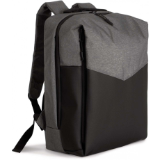 KIMOOD Uniszex hátizsák Kimood KI0153 Business Backpack -Egy méret, Dark Grey Heather/Black