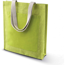 KIMOOD Uniszex táska Kimood KI0221 Jute Shopper Bag -Egy méret, Lime kézitáska és bőrönd