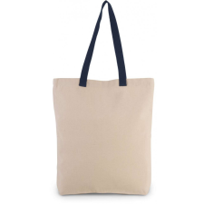 KIMOOD Uniszex táska Kimood KI0278 Shopper Bag With Gusset And Contrast Colour Handle -Egy méret, Natural/Cherry Red kézitáska és bőrönd