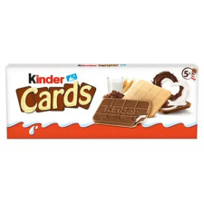 Kinder Kinder Cards ropogós ostya tejes és kakaós töltelékkel 128 g csokoládé és édesség