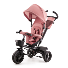 KinderKraft Aveo tricikli forgatható üléssel, Rose pink (INGYENES SZÁLLÍTÁS!) lábbal hajtható járgány