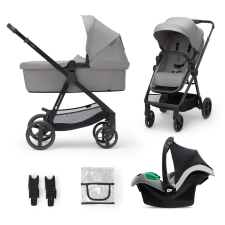 KINDERKRAFT Babakocsi kombinált 3 az 1-ben Newly Moonlight grey + Mink PRO babakocsi