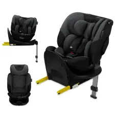 KinderKraft I-Fix autósülés, I-Size 40-150 cm, Graphite Black gyerekülés