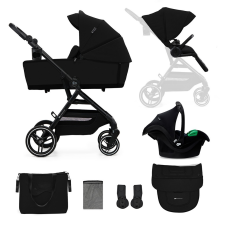 KinderKraft KINDERKRAFT SELECT Kombinált babakocsi Yoxi 3in1 Pure Black babakocsi